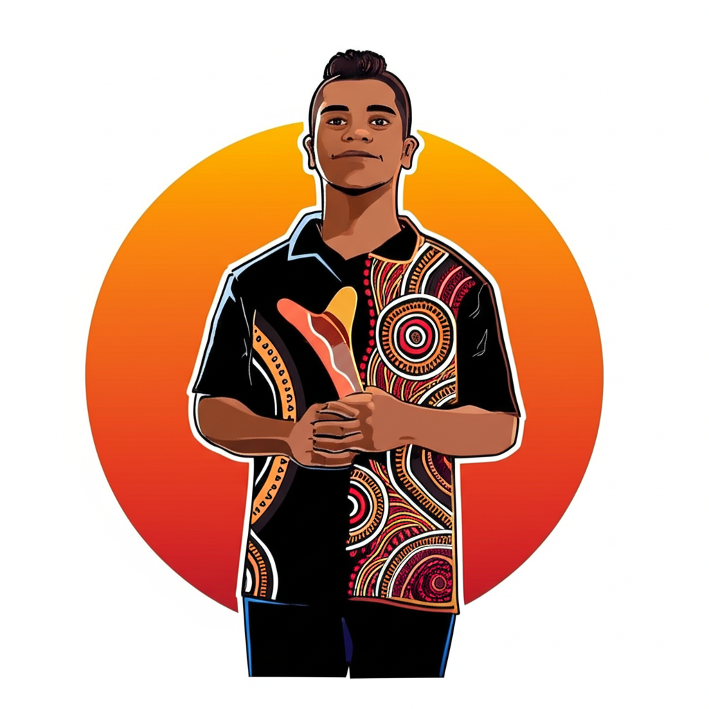 Young person finding balance